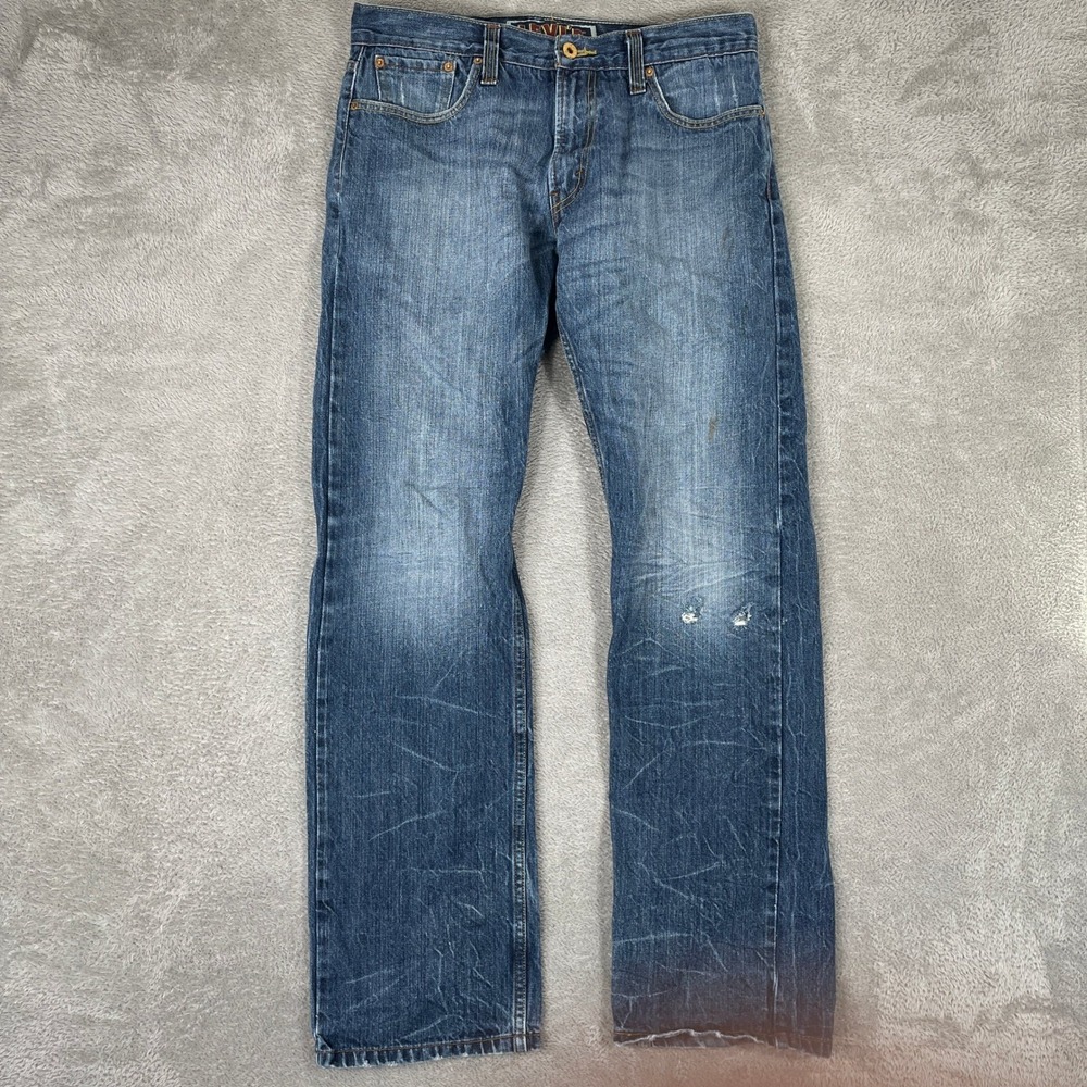 Levis 514 Jeans Mens 34x34 Blue Slim Straight Leg Denim Y2K Skater‎